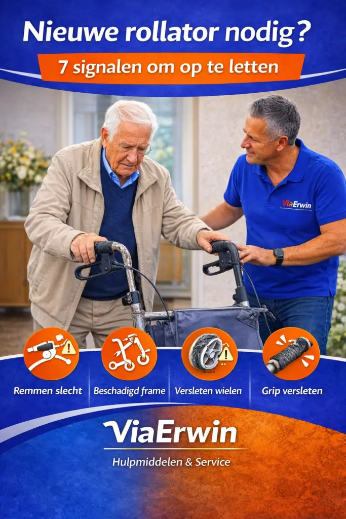 Wanneer is het tijd voor een nieuwe rollator? 7 signalen die u niet moet negeren
